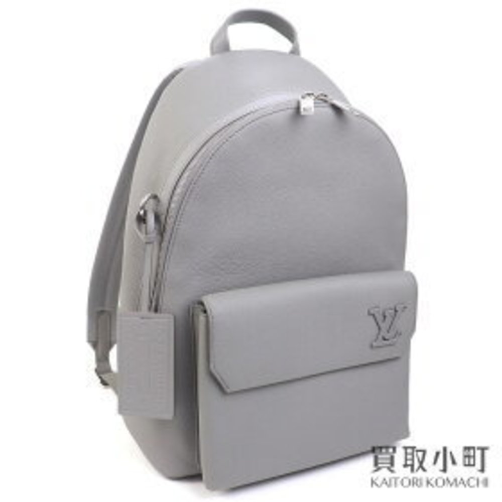 Louis Vuitton Takeoff Backpack LV Aerogram Calfskin Grey Backpack Leather